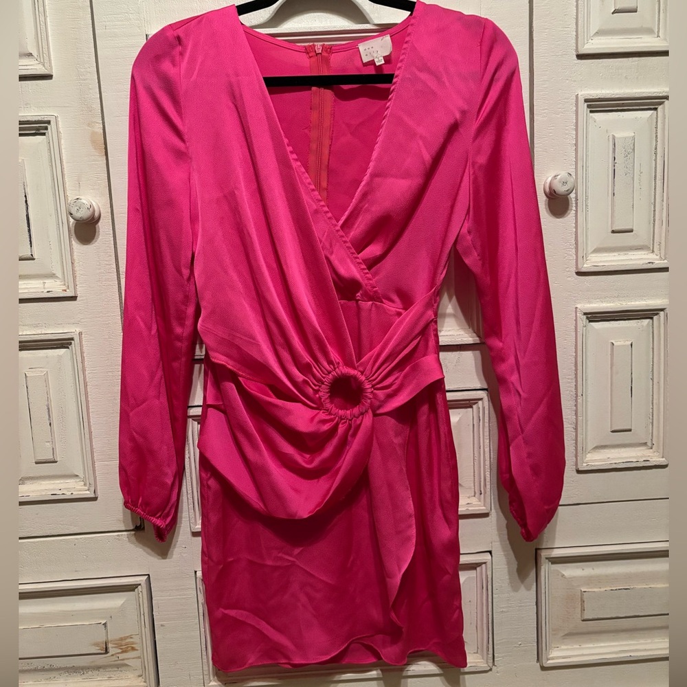 Dee Elly Pink Wrap Dress